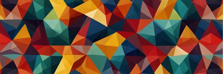 abstract colorful polygon triangles on white backgroun background design illustration from Generative AI