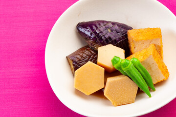 生揚げと茄子の煮物