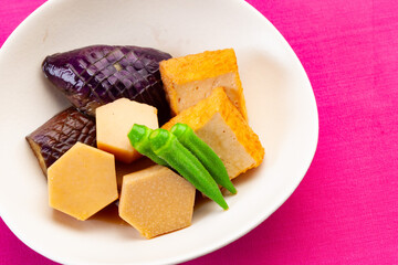 生揚げと茄子の煮物