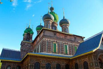 Church of St. John the Baptist in Tolchkovo. Yaroslavl. Gold ring. Russia