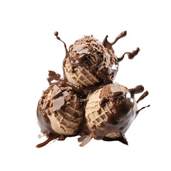 Fototapeta premium Colorful Ice Cream Burst Flavorful Indulgence Revealed