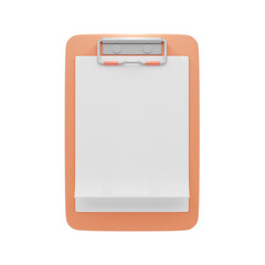 clipboard 3d icon and illustration