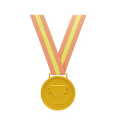 medal 3d icon and illustration