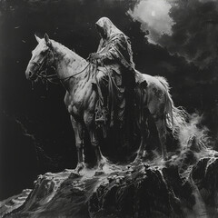 Death of a pale horse pencil drawing 