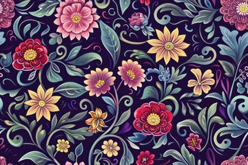 Vintage Rose Garden Pattern