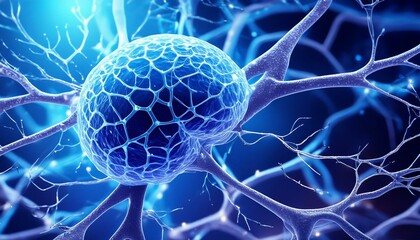Neurons cells, Neuroscience, science and medical concept.