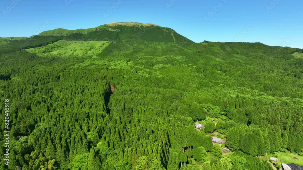 Poster 山林の風景　空撮