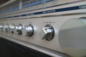 band selector, radio channels switch button