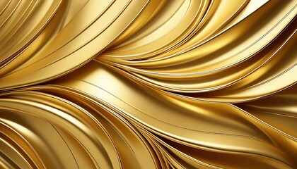 Gold Abstract Flowing Texture Design