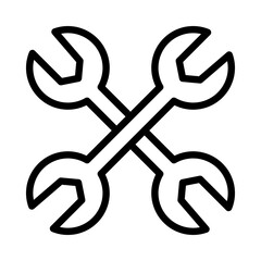 settings icon or logo illustration outline black style