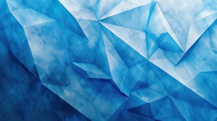 Abstract blue background pattern with modern geometric triangles shapes and nice texture