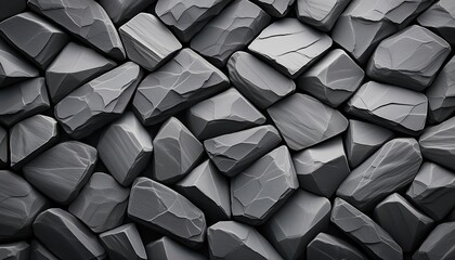 Stacked Gray Stones Texture Background