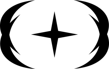 Compass icon vector. High quality black style vector icons