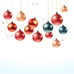 christmas background with balls