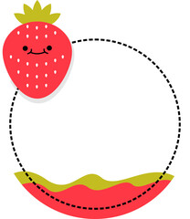 Cute Fruit Name Tag