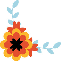 Corner Flower Element