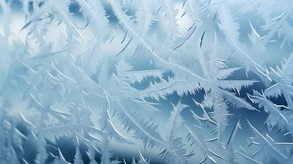 frosty pattern on the window
