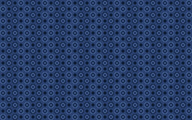 Geometric seamless pattern abstract octagon flower n square in light n dark blue on indigo blue background. Vector illustration. For masculine shirt lady dress textile cloth print wallpaper cover