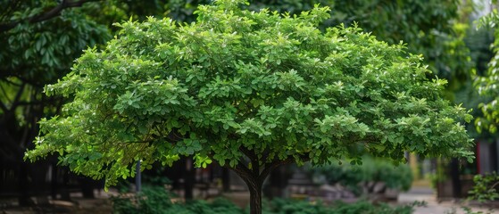 linden tree in natural environment
