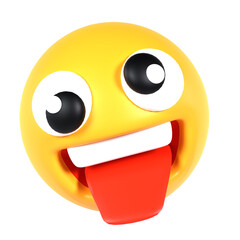 zany face 3D Illustration