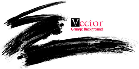 Vector set of hand drawn brush strokes, stains for backdrops. Monochrome design elements set. One color monochrome artistic hand drawn backgrounds.