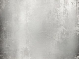 Fototapeta premium Silver Grunge Effect Background on White with Distressed.
