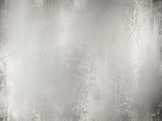 Fototapeta premium Silver Grunge Effect Background on White with Distressed.