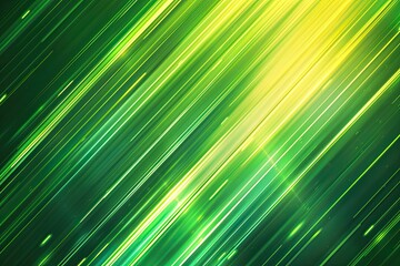 Obraz premium Neon green streaking gradient lines abstract background. Dynamic digital design