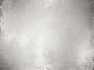 Fototapeta premium Silver Grunge Effect Background on White with Distressed.