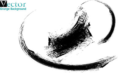 Vector set of hand drawn brush strokes, stains for backdrops. Monochrome design elements set. One color monochrome artistic hand drawn backgrounds. Hand Drawn Grunge Brush vector, Set of Hand Drawn 