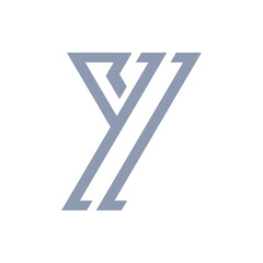 Fototapeta premium Monogram Y. Design vector Y logo. Monogram initial letter mark Y logo design. Monogram design vector logo. Monogram initial letter mark Y logo design. Simple Y monogram. Monogram Y design logo