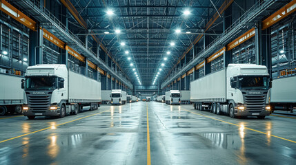 Fototapeta premium トラック・物流拠点