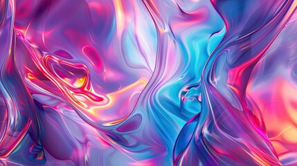 Abstract fluid shapes blending in vibrant hues, ideal for backgrounds