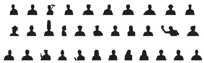 people occupation avatar profile silhouette