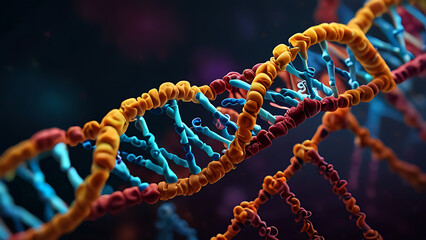 Experience the beauty and complexity of DNA gene backgrounds, rendered in stunning detail and uniquely brought to life.