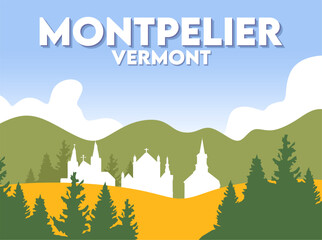 montpelier vermont with beautiful views