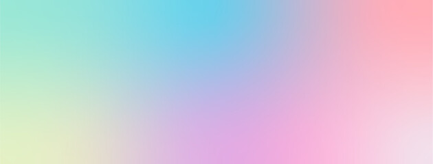 Abstract colorful pastel gradient colors background. Pink orange yellow green purple and blue colors.	
