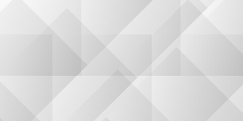 Fototapeta premium White and gray triangular backdrop abstract seamless modern color technology concept geometric line vector. retro illustration tech square diamond light creative background.