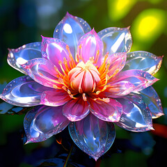 rare-exotic-flower-in-full-bloom-diamond-like-dewdrops-enhancing-its-translucent-petals-nestled-wi-56832147