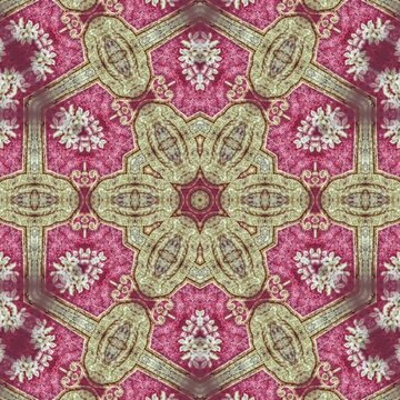 Mixed motifs made carpet design. Combined creation of rug inspired from persian, turkish, modern, antique, vintage, retro art elements. Oriental print design for border, frame, wall covering, wrapper