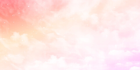 Cloud Background Rainbow Pink Pastel Texture Abstract, Texture Pattern White Fog Sun Light Cloudy Gradation Fresh Air Sweet Wallpaper