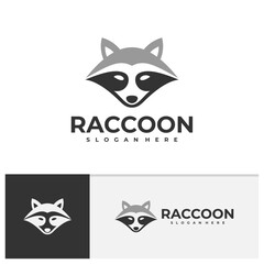Raccoon logo vector template, Creative Raccoon head logo design concepts