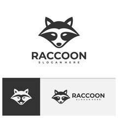 Raccoon logo vector template, Creative Raccoon head logo design concepts