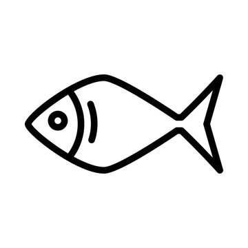 recommend clip art: fish icon or logo illustration outline black style