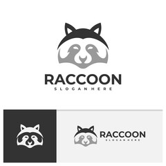 Raccoon logo vector template, Creative Raccoon head logo design concepts