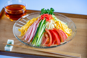 暑い日に美味しい冷やし中華　冷麺