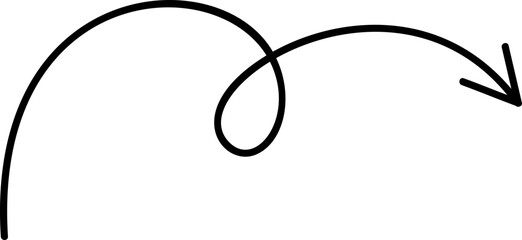 Arrow doodle element vector
