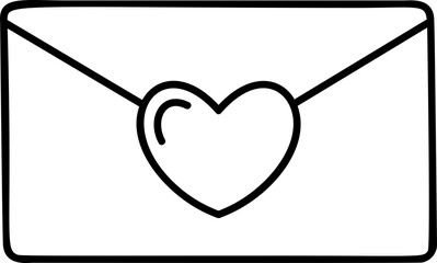 Cute envelope element vector