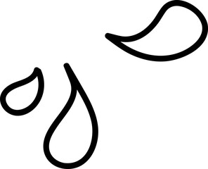 Water drop element vector