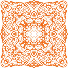 Beautiful mandala art, vector mandala design